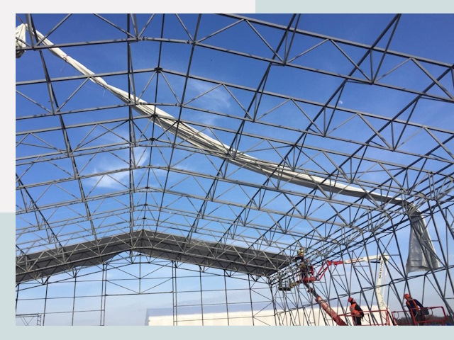 Шатровые ангары от 611 руб. в Дальнереченске и Приморском крае