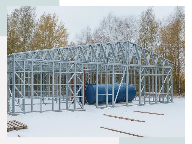 Металлические ангары в Дальнереченске