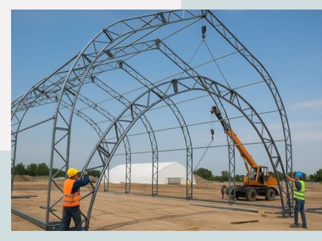 Монтаж ангаров в Дальнереченске от 611 руб. - Надежно и быстро